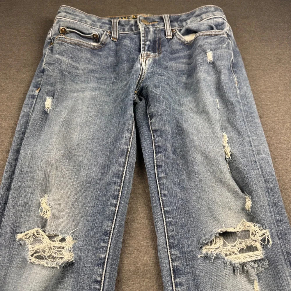 American Eagle Outfitters Mens 360 Extreme Flex Skinny Jeans Distressed ‎ 29x30